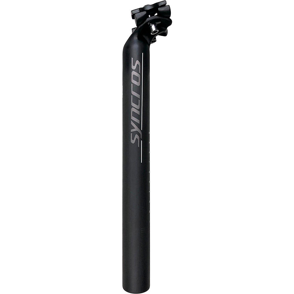 Tige de selle Syncros RR1.2 (inclinée, carbone) - Noir/Marron - 31.6mm, Noir/Marron
