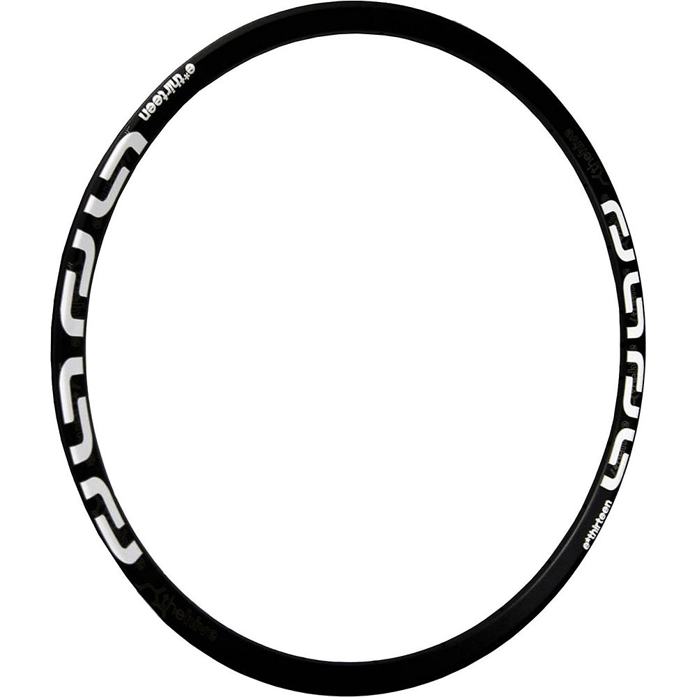Jante e.thirteen TRS Plus - Noir - blanc - 28H 2.2mm Sidewall, Noir - blanc