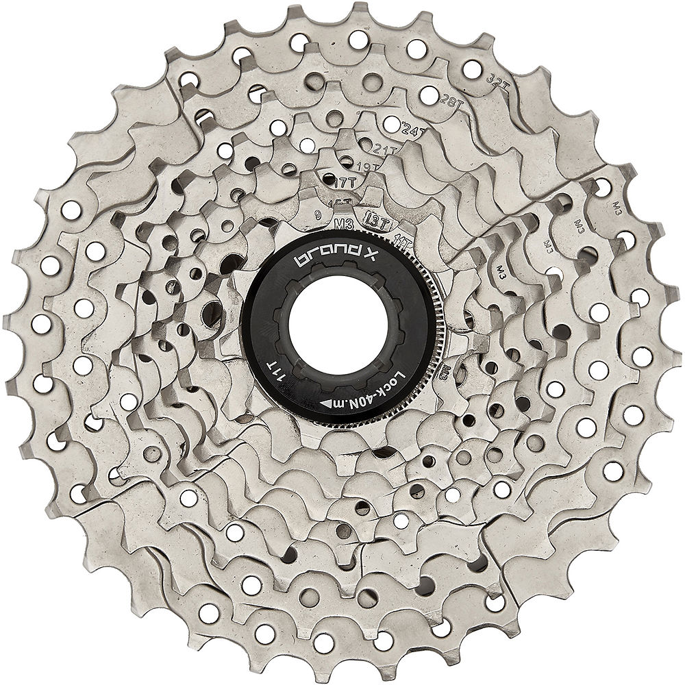 Brand-X 9 Speed MTB Cassette - Neutral - 11-32t}, Neutral