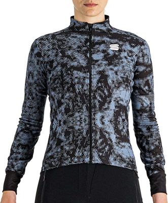 Sportful Women's Escape Supergiara Thermal Jersey AW21 - Black Blue Sea - XXL}, Black Blue Sea