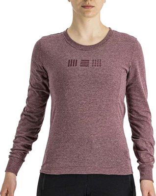 Sportful Giara Women's Tee Long Sleeve AW21 - Red Wine - S}, Red Wine