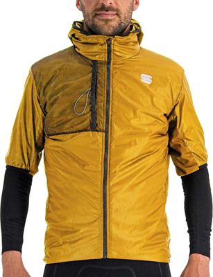 Sportful Supergiara Puffy Short Sleeve Jacket AW21 - Dark Gold - XXL}, Dark Gold