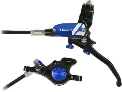 Hope Tech 4 Trial Zone No.9 Brake - No Rotor - Blue - RH}, Blue