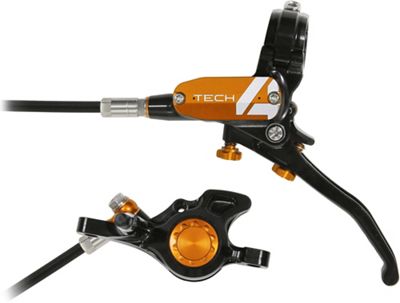 Hope Tech 4 Trial Zone No.9 Brake - No Rotor - Orange - RH}, Orange