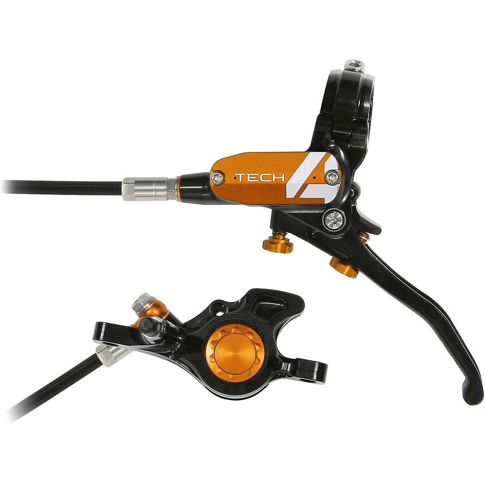 Hope Tech 4 Trial Zone No.9 Brake - No Rotor - Orange - LH, Orange