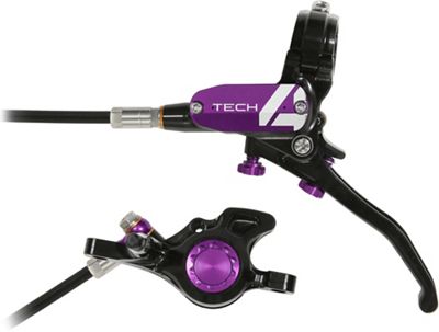 Hope Tech 4 Trial Zone No.9 Brake - No Rotor - Purple - RH}, Purple