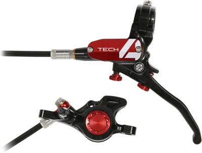 Hope Tech 4 Trial Zone No.9 Brake - No Rotor - Red - LH}, Red