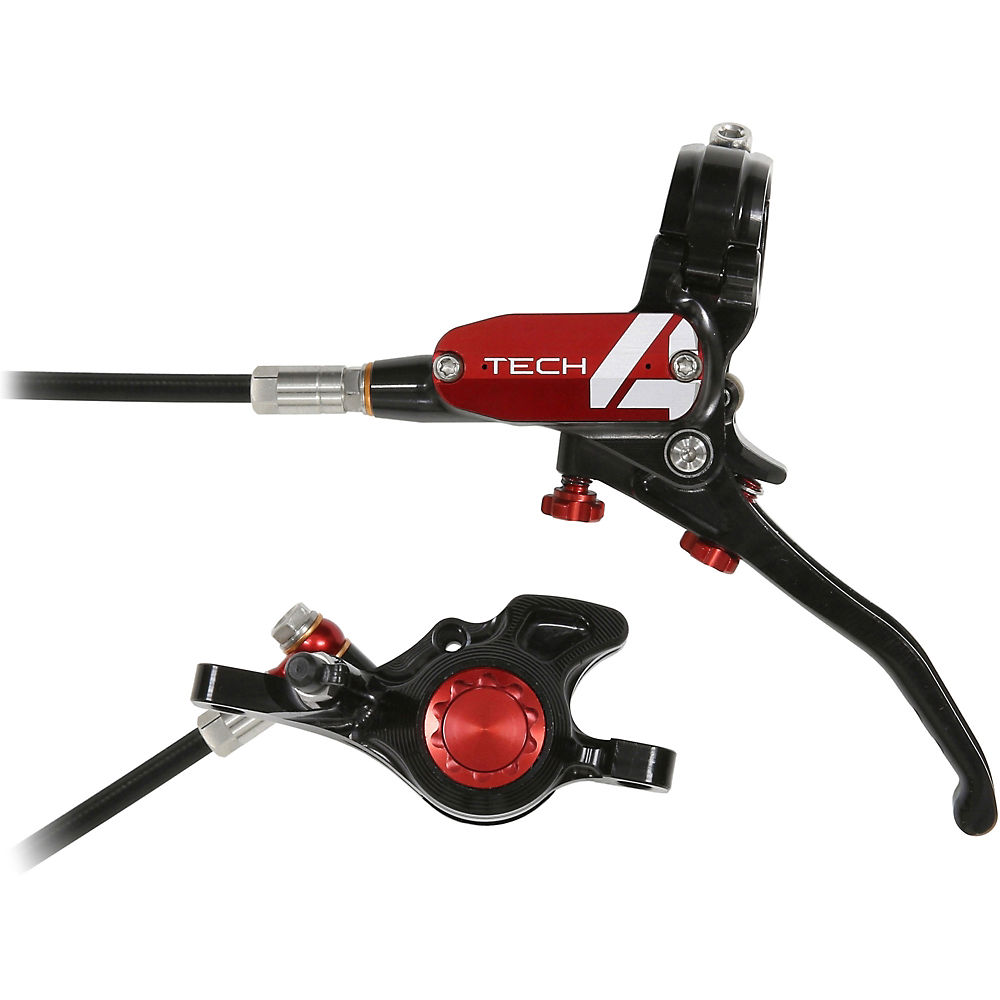 Hope Tech 4 Trial Zone No.9 Brake - No Rotor - Rouge - LH, Rouge