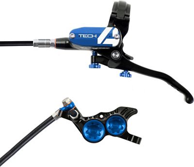 Hope Tech 4 V4 Brake - No Rotor - Blue - 1700mm, Blue