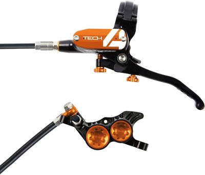 Hope Tech 4 V4 Brake - No Rotor - Orange - 1700mm, Orange