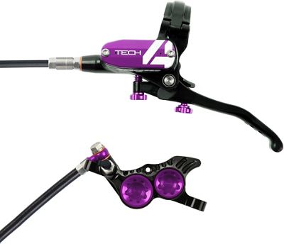 Hope Tech 4 V4 Brake - No Rotor - Violet - 1700mm, Violet