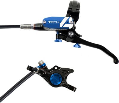 Hope Tech 4 X2 Brake - No Rotor - Blue - 1700mm, Blue