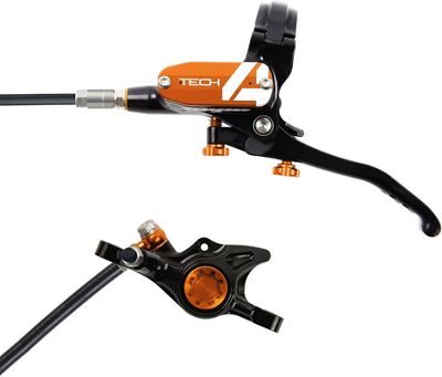 Hope Tech 4 X2 Brake - No Rotor - Orange - 1700mm, Orange