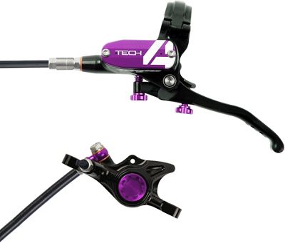 Hope Tech 4 X2 Brake - No Rotor - Purple - 1700mm, Purple