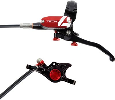 Hope Tech 4 X2 Brake - No Rotor - Red - 1700mm, Red