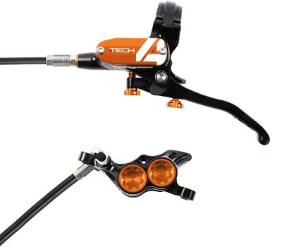 Hope Tech 4 E4 Brake - No Rotor - Orange - 1700mm, Orange