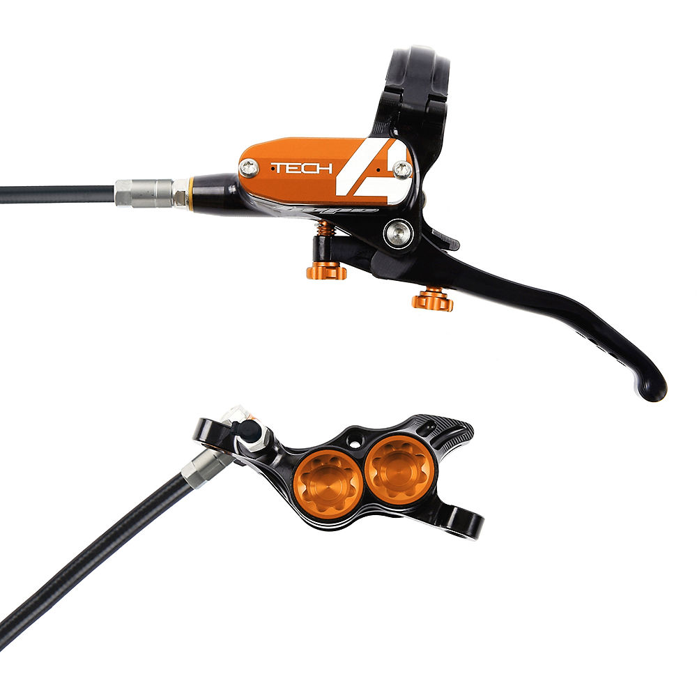 Hope Tech 4 E4 Brake - No Rotor - Orange - 1700mm, Orange