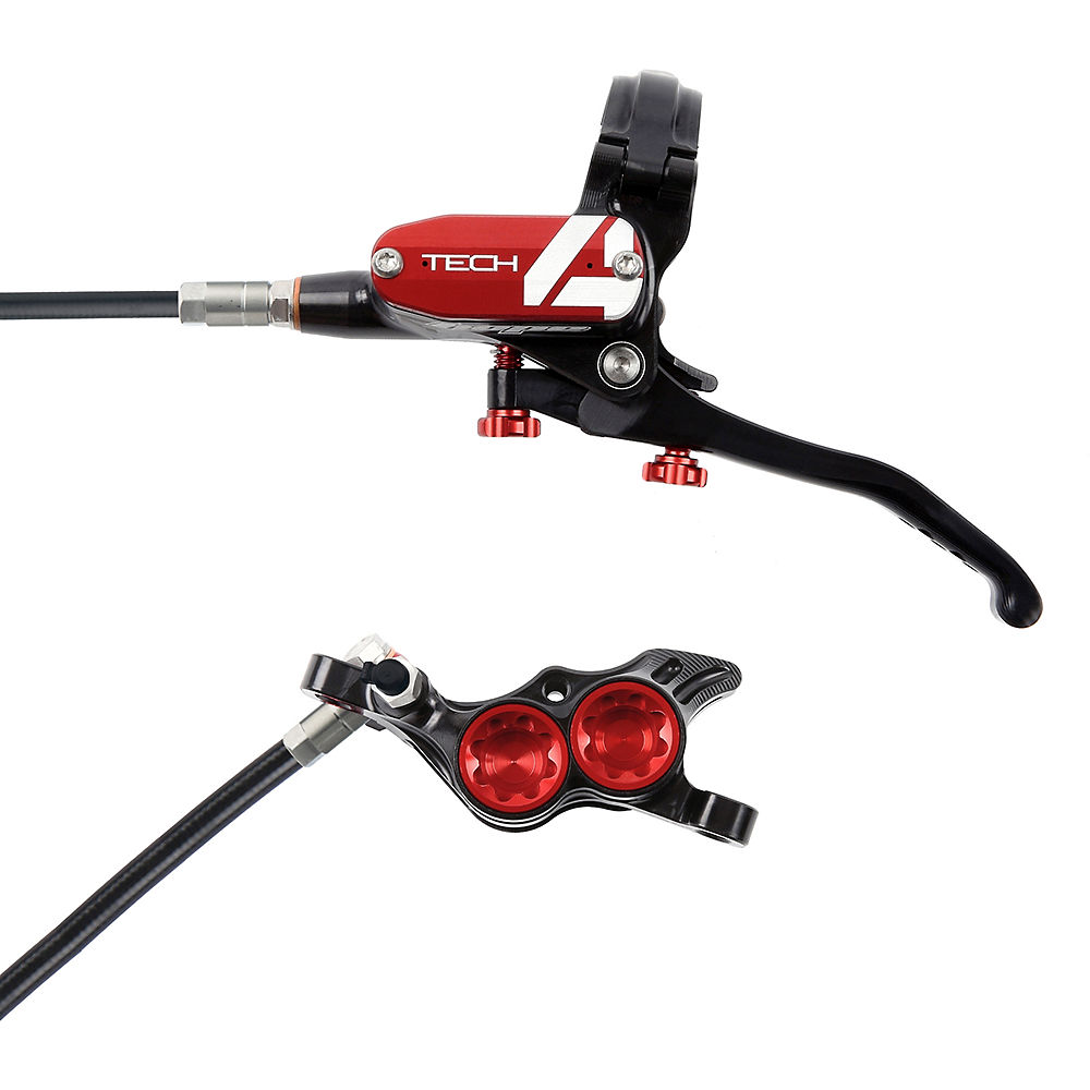Hope Tech 4 E4 Brake - No Rotor - Red - 1700mm, Red