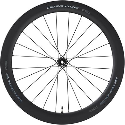Shimano Dura-Ace R9270 C60 Carbon CL Disc Wheel - Black - Front}, Black