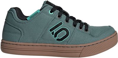 Five Ten Women's Freerider Canvas MTB Shoes SS22 - hazy emerald-core black-acid mint - UK 7.5}, hazy emerald-core black-acid mint