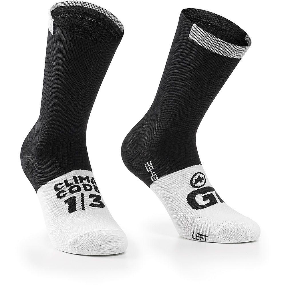 Assos GT Socks C2 - Black Series - L}, Black Series