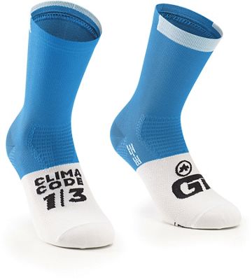 Assos GT Socks C2 - Cyber Blue - S}, Cyber Blue