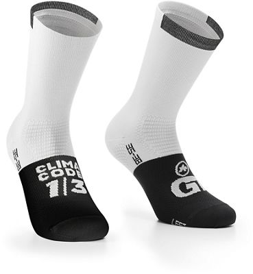 Assos GT Socks C2 - Holy White - M}, Holy White