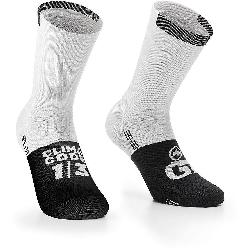 Assos GT Socks C2 - Holy White - S}, Holy White