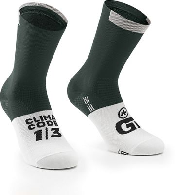 Assos GT Socks C2 - Schwarzwald Green - S}, Schwarzwald Green