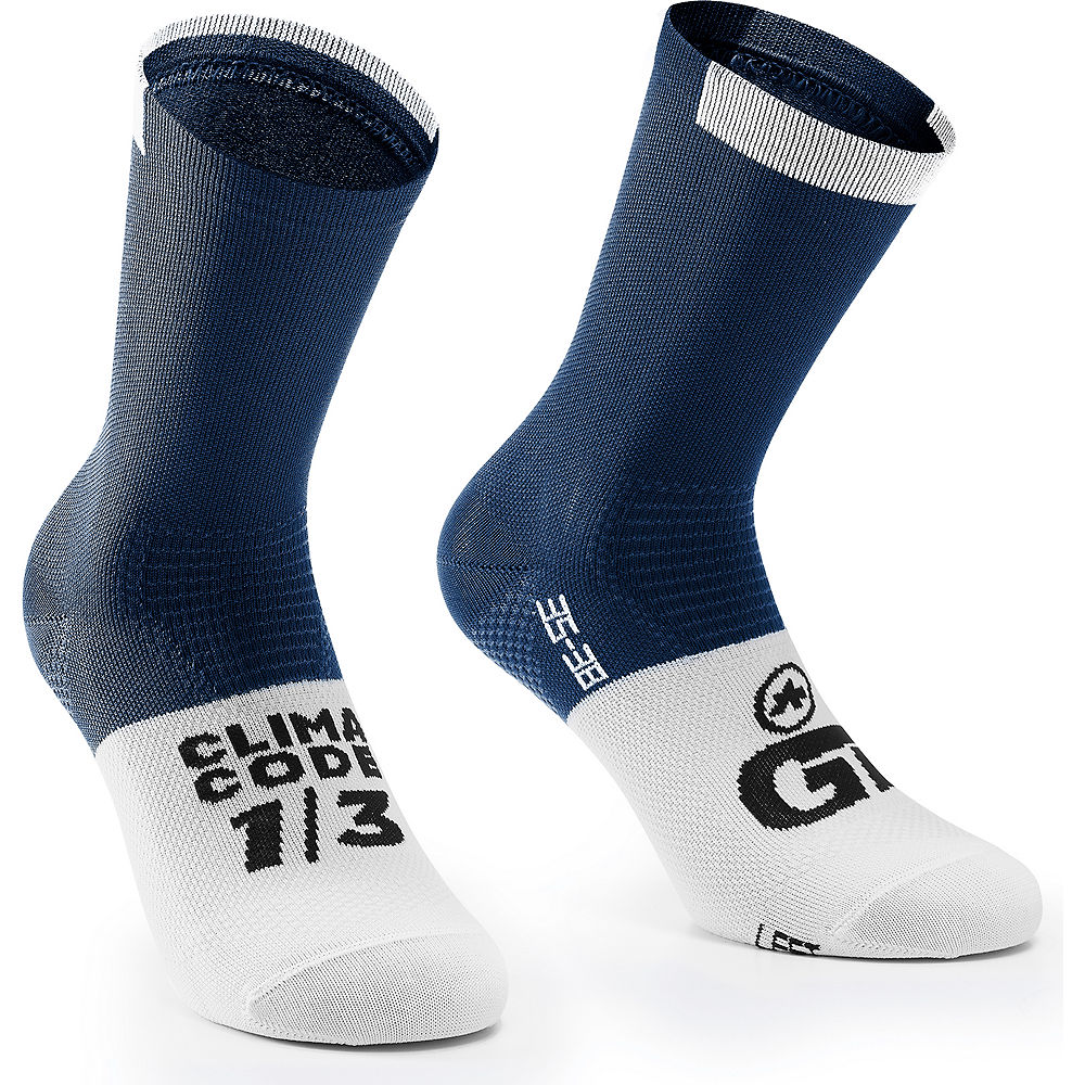 Assos GT Socks C2 - Stone Blue - L}, Stone Blue