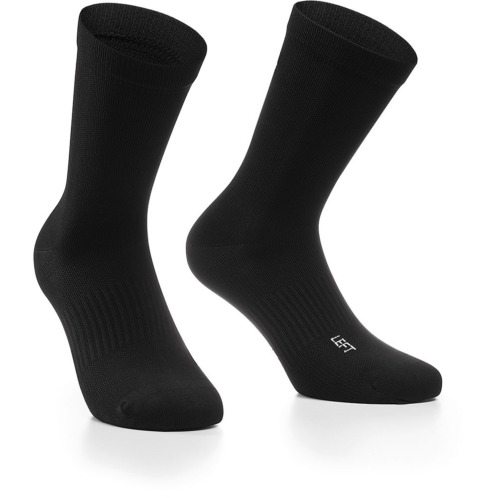 Assos Essence Socks High - twin pack - Black Series - M}, Black Series
