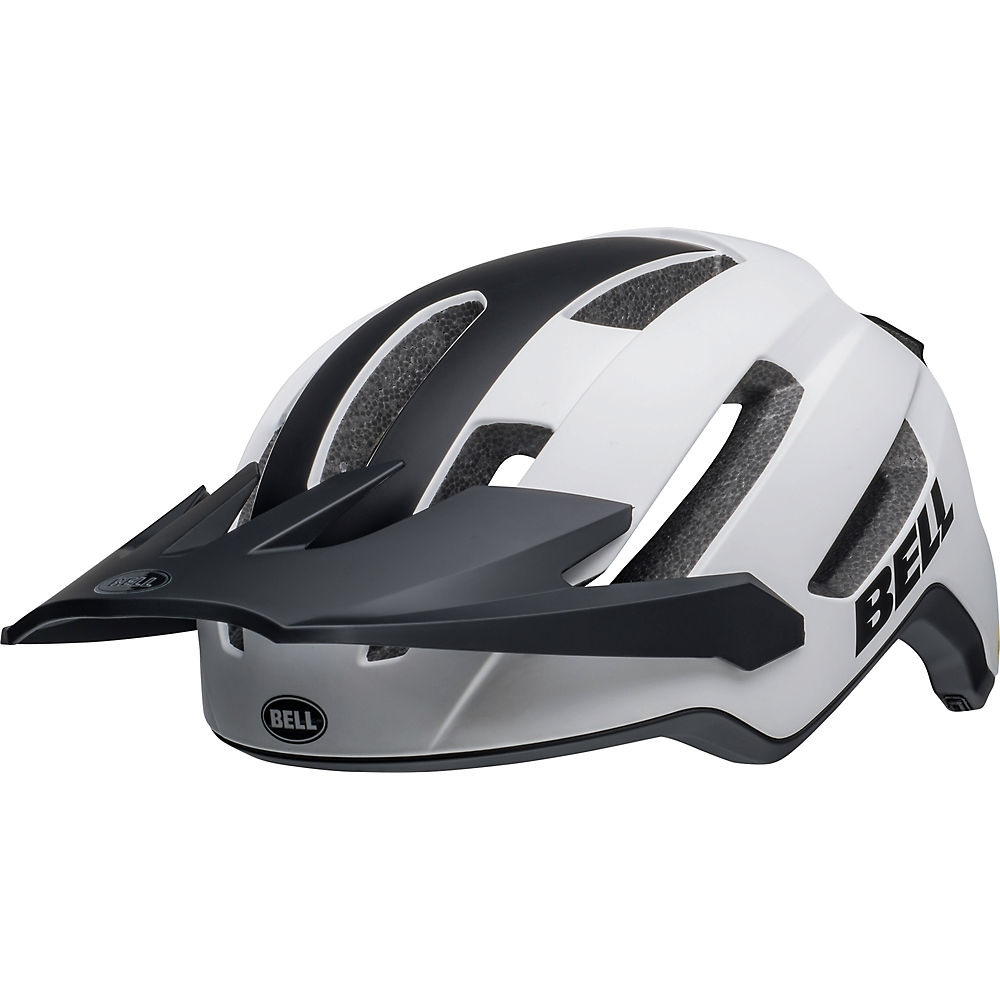 Bell 4Forty Air Helmet (MIPS) 2022 - Matte-White-Black - L}, Matte-White-Black