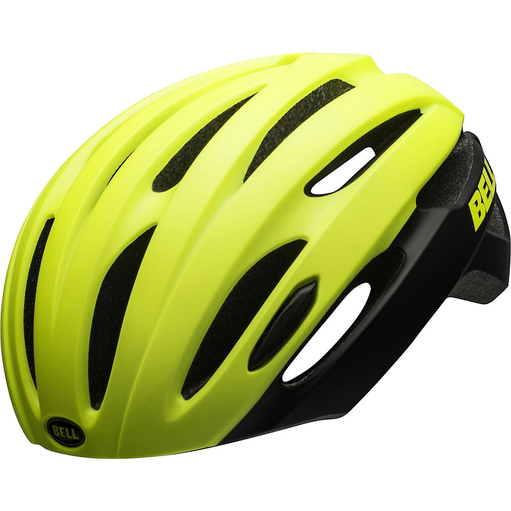 Bell Avenue LED Road Helmet 2022 - Matte-Gloss Hi-Viz-Black - M/L}, Matte-Gloss Hi-Viz-Black