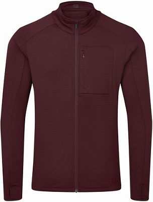 dhb Trail Long Sleeve Thermal Zip Jersey - Burgundy - M}, Burgundy