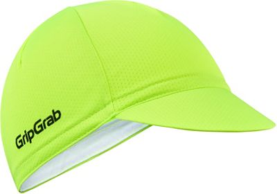 GripGrab Lightweight Summer Cycling Cap SS22 - Yellow Hi-Vis - S/M}, Yellow Hi-Vis