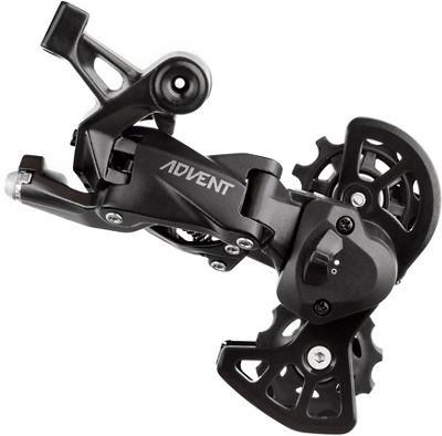 microSHIFT Advent M6195S 9 Speed Rear Derailleur - Black - Short Cage}, Black