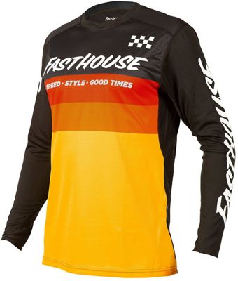 Fasthouse Kilo MTB Jersey AW21 - Black-Yellow - XXL}, Black-Yellow