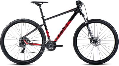 Ghost Kato 29 Hardtail Bike 2022 - Black - Riot Red, Black - Riot Red