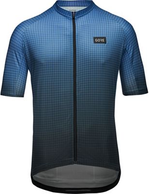 Gore Wear Grid Fade Jersey SS22 - Black-Sphere Blue - XL, Black-Sphere Blue