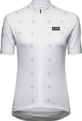 Gore Wear Womens Daily Jersey SS22 - White-Black - 38}, White-Black