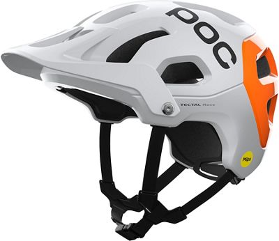 POC Tectal Race MIPS NFC Helmet 2022 - Hydrogen White-Fluorescent Orange AVIP - L}, Hydrogen White-Fluorescent Orange AVIP