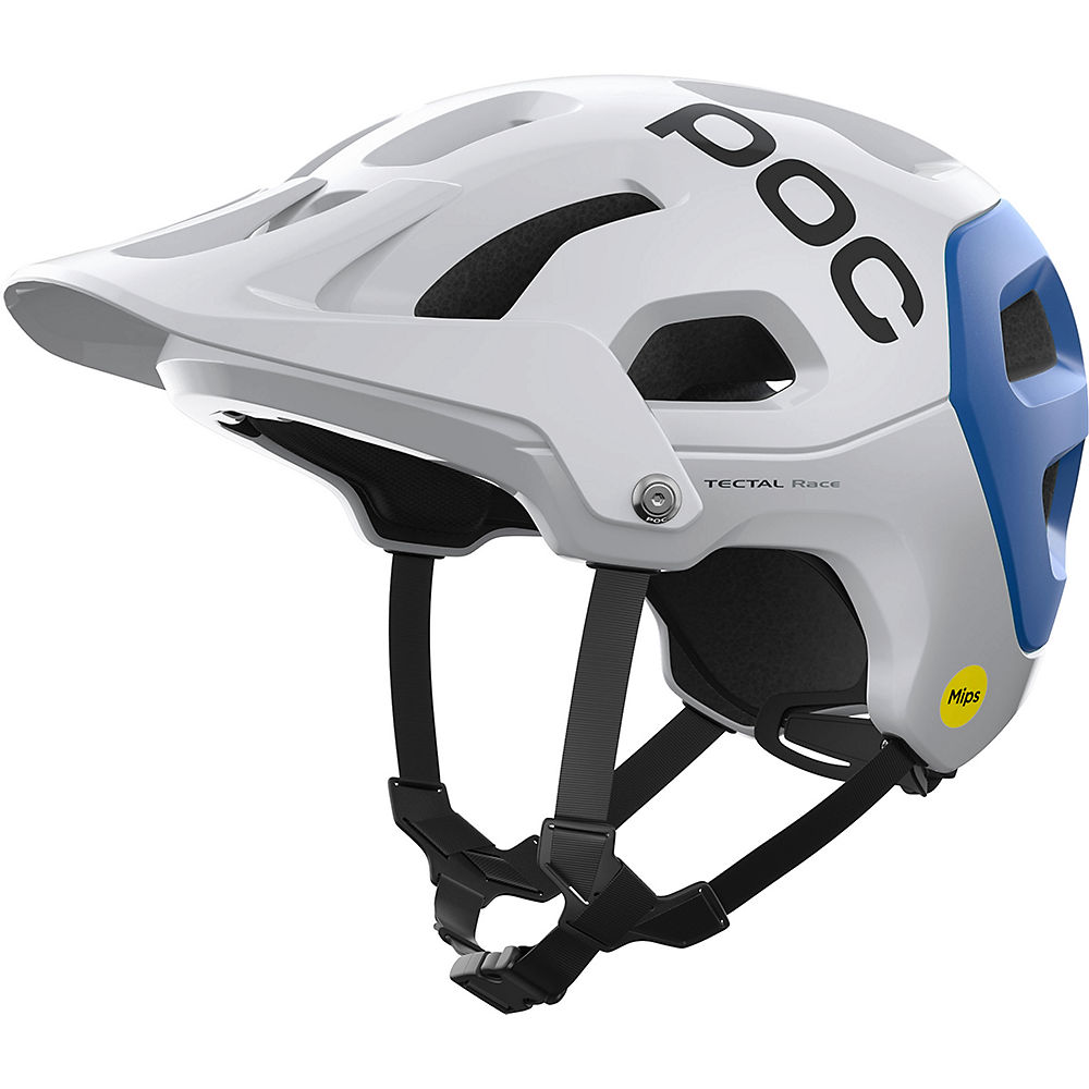 POC Tectal Race MIPS Helmet 2022 - Hydrogen White-Opal Blue Metallic-Matt, Hydrogen White-Opal Blue Metallic-Matt