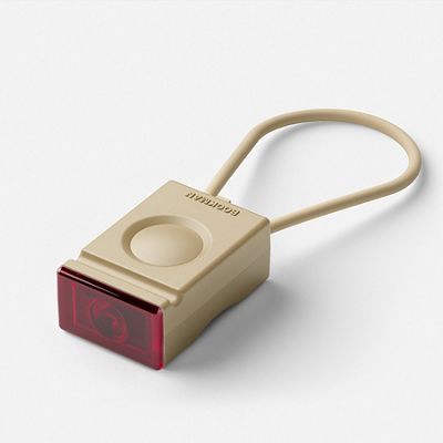 Bookman Block Rear Light - Beige - Inc. USB Cable}, Beige