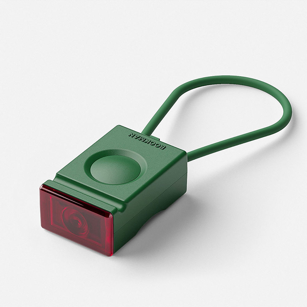 Bookman Block Rear Light - Green - Inc. USB Cable}, Green