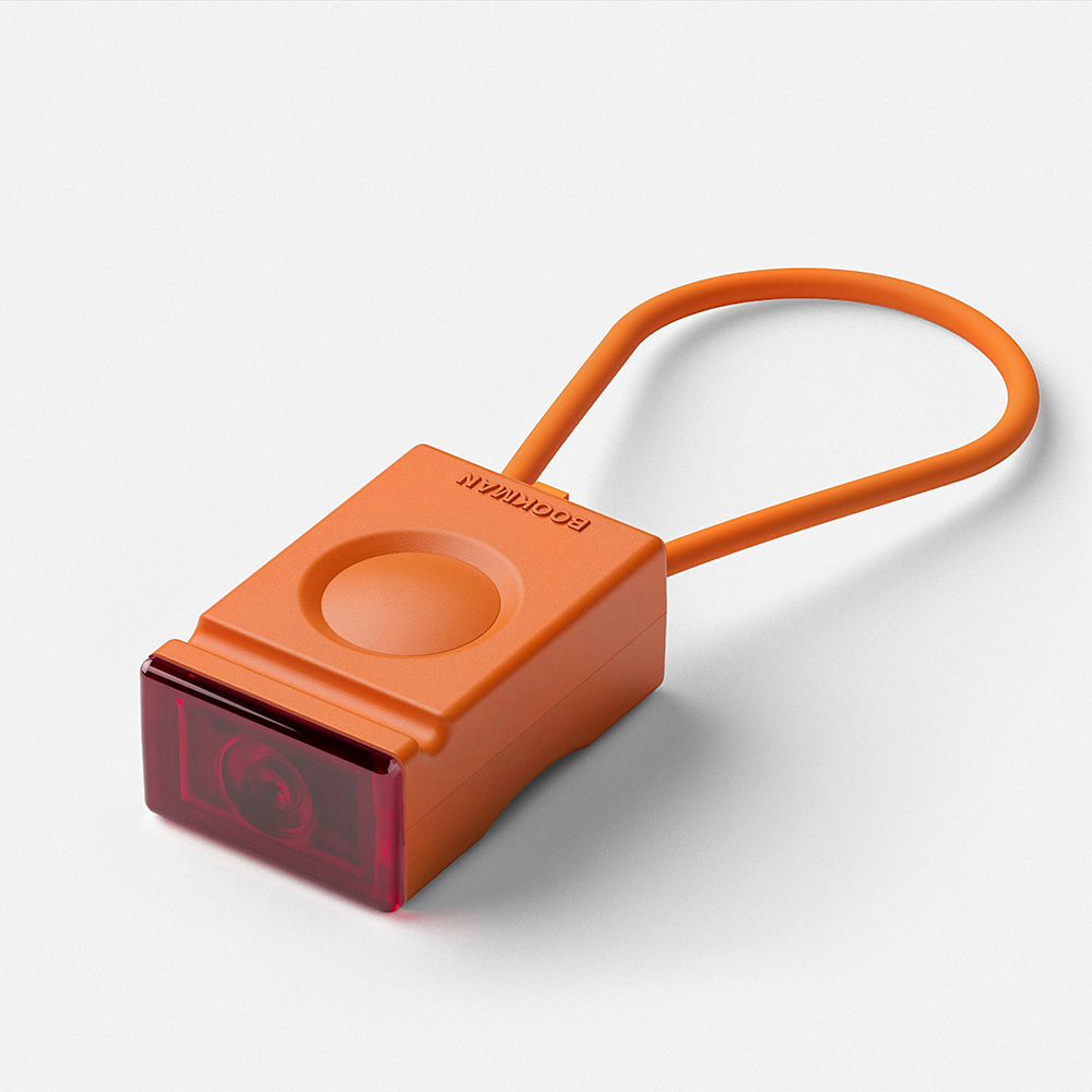 Bookman Block Rear Light - Orange - Inc. USB Cable}, Orange