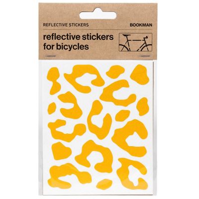 Bookman Reflective Leopard Print Stickers - Yellow, Yellow