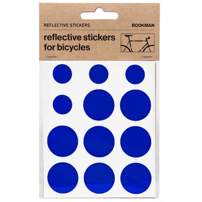 Bookman Reflective Stickers - Blue, Blue