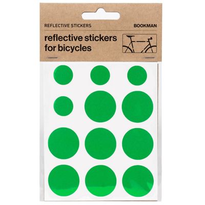 Bookman Reflective Stickers - Green, Green
