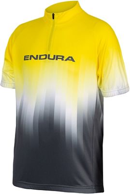 Endura Kids Xtract Short Sleeve Cycling Jersey - HiVizYellow - 7-8 years}, HiVizYellow