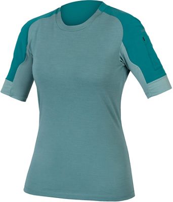 Endura Women'ss GV500 SS Jersey - SpruceGreen - XL}, SpruceGreen